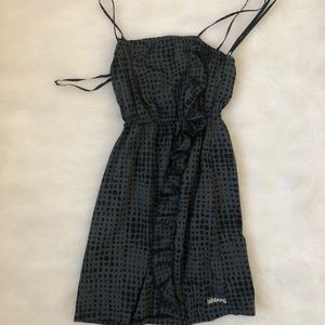 Strapped thigh hi dress